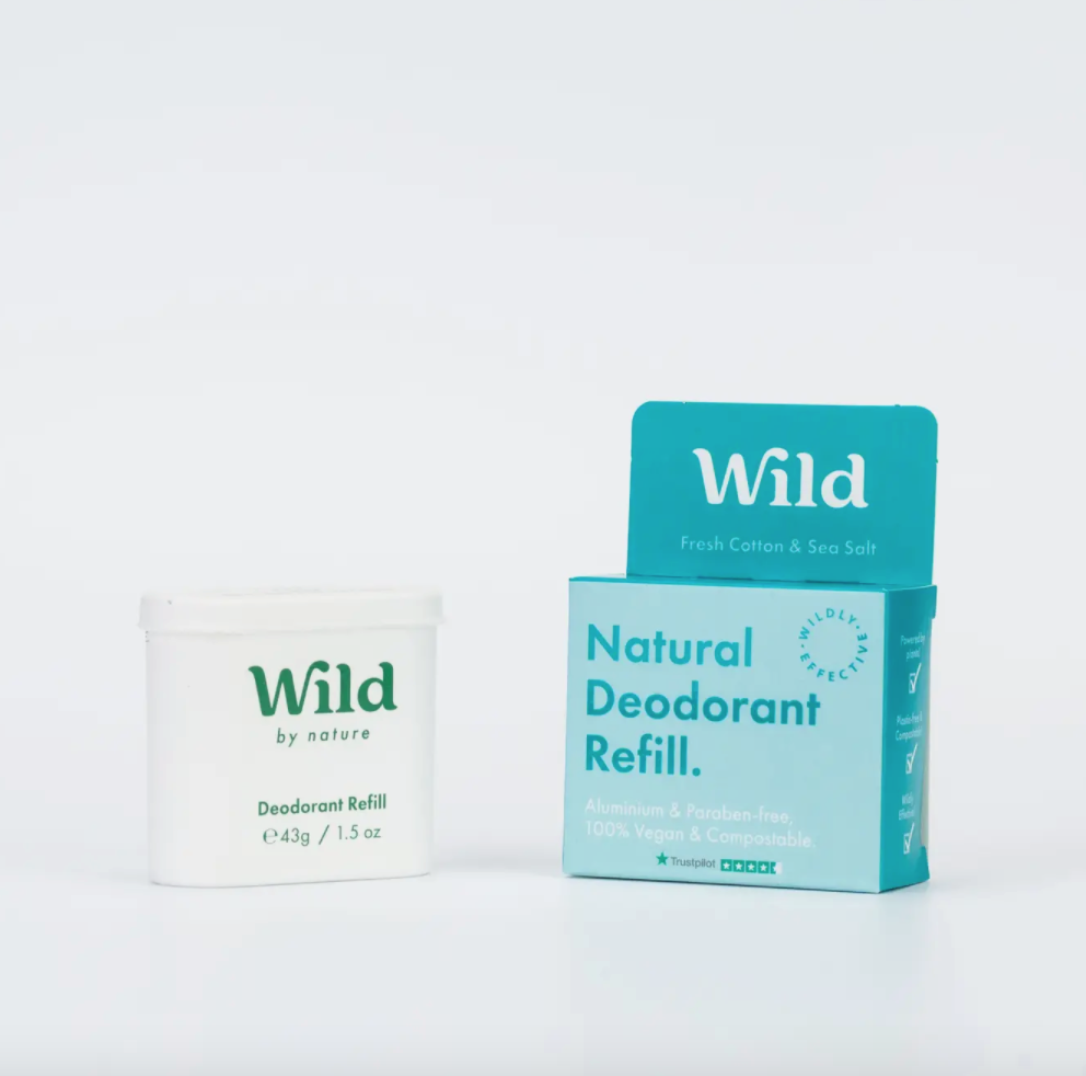 Wild Fresh Cotton & Sea Salt Deodorant Refill 40g – Strength & Bloom Fitness