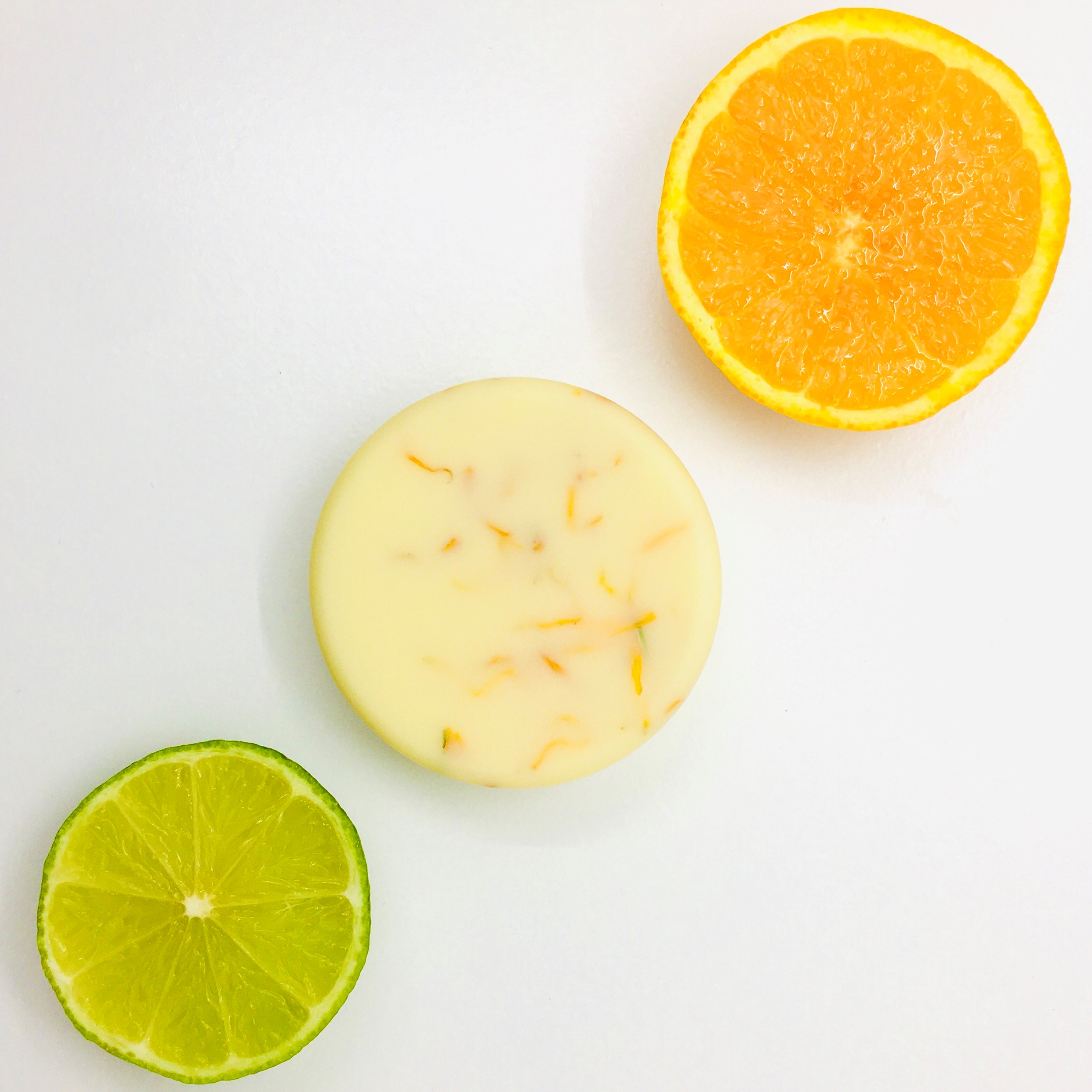 Solid Massage Lotion Bar - with Orange & Lime Essential Oils (45g) - Image 2