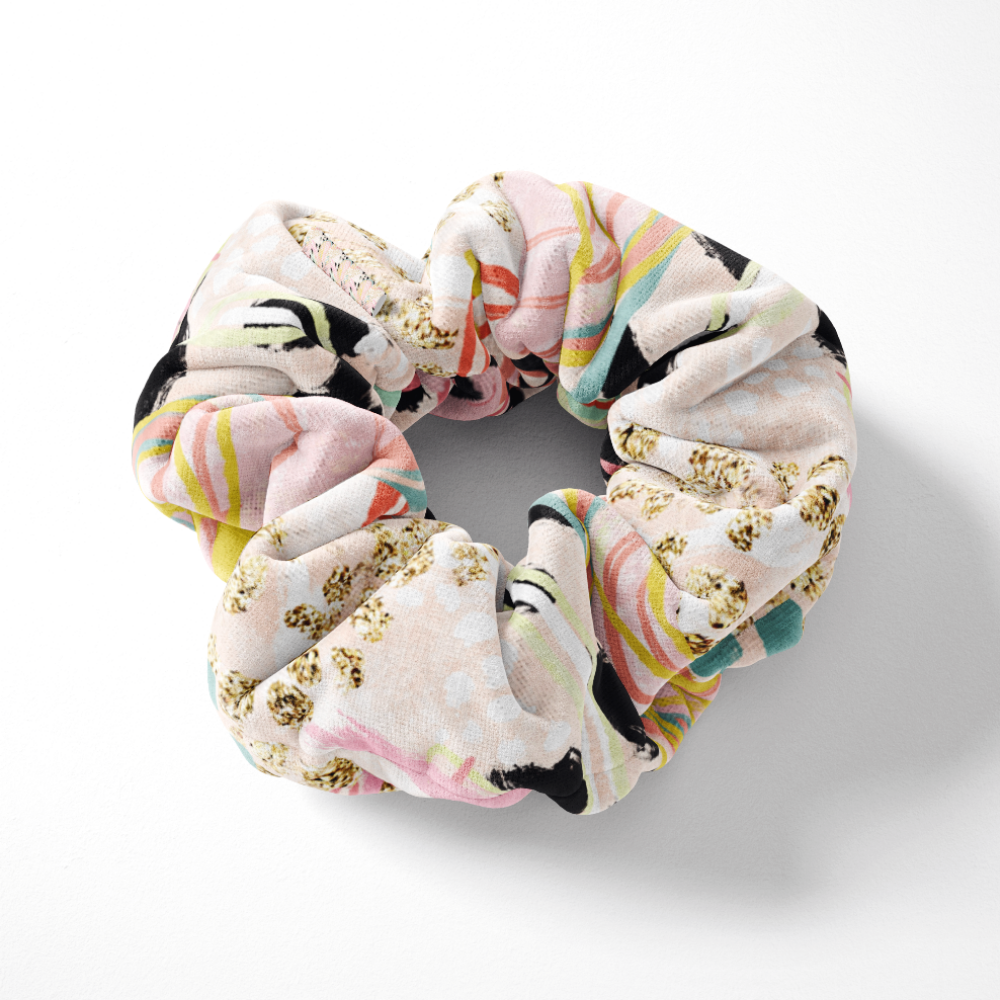 Luxe Velvet Hair Scrunchie - Abstract
