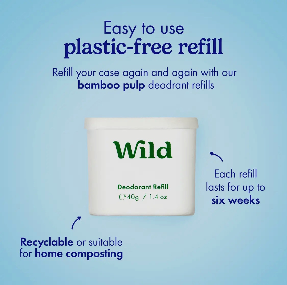 Wild Cherry Blossom Deodorant Refill 40g - Image 4