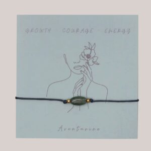 Adventurine Gemstone Bracelet - Growth, Courage, Energy