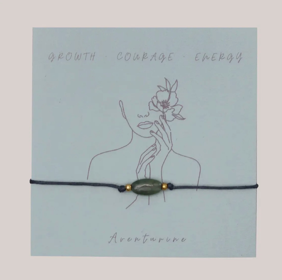 Adventurine Gemstone Bracelet - Growth, Courage, Energy